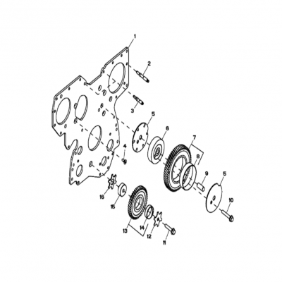 Group 36: Front Plate &amp; Crankshaft Upper Idler Gears,  第36組：前板&amp;曲軸上惰輪，&ldquo;GM93289,&rdquo;&ldquo;GM93285,&rdquo;&ldquo;GM91650,&rdquo;&ldquo;GM85414,&r