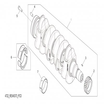 Group 47: Crankshaft, continued  第47組：曲軸，&ldquo;GM93289,&rdquo;&ldquo;GM93285,&rdquo;&ldquo;GM91650,&rdquo;&ldquo;GM85414,&rdquo;&ldquo;GM85412,&rdquo;&ldqu