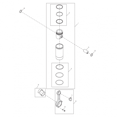 Group 48: Piston and Connecting Rod, continued  第48組：活塞和連桿，&ldquo;GM93289,&rdquo;&ldquo;GM93285,&rdquo;&ldquo;GM91650,&rdquo;&ldquo;GM85414,&rdquo;&ldquo;GM85412,&a