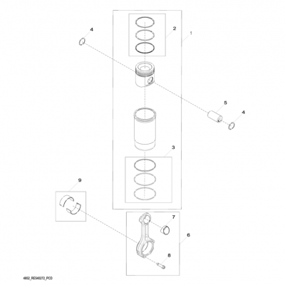 Group 48: Piston and Connecting Rod, continued  第48組：活塞和連桿，&ldquo;GM93289,&rdquo;&ldquo;GM93285,&rdquo;&ldquo;GM91650,&rdquo;&ldquo;GM85414,&rdquo;&ldquo;GM85412,&a