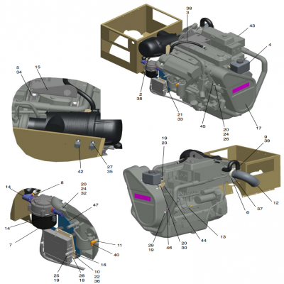 Engine, continued  發(fā)動(dòng)機(jī)，“GM91650,”“40MDDCA,”“55MDDCB ,”“65MDDCC,”“80MDDCD,”“99MDDCE,”“GM93289,”“GM88610,”