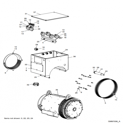 Alternator and Mounting, continued  交流發(fā)電機和安裝，“GM91650,”“40MDDCA,”“55MDDCB ,”“65MDDCC,”“80MDDCD,”“99MDDCE,”“GM93289,”